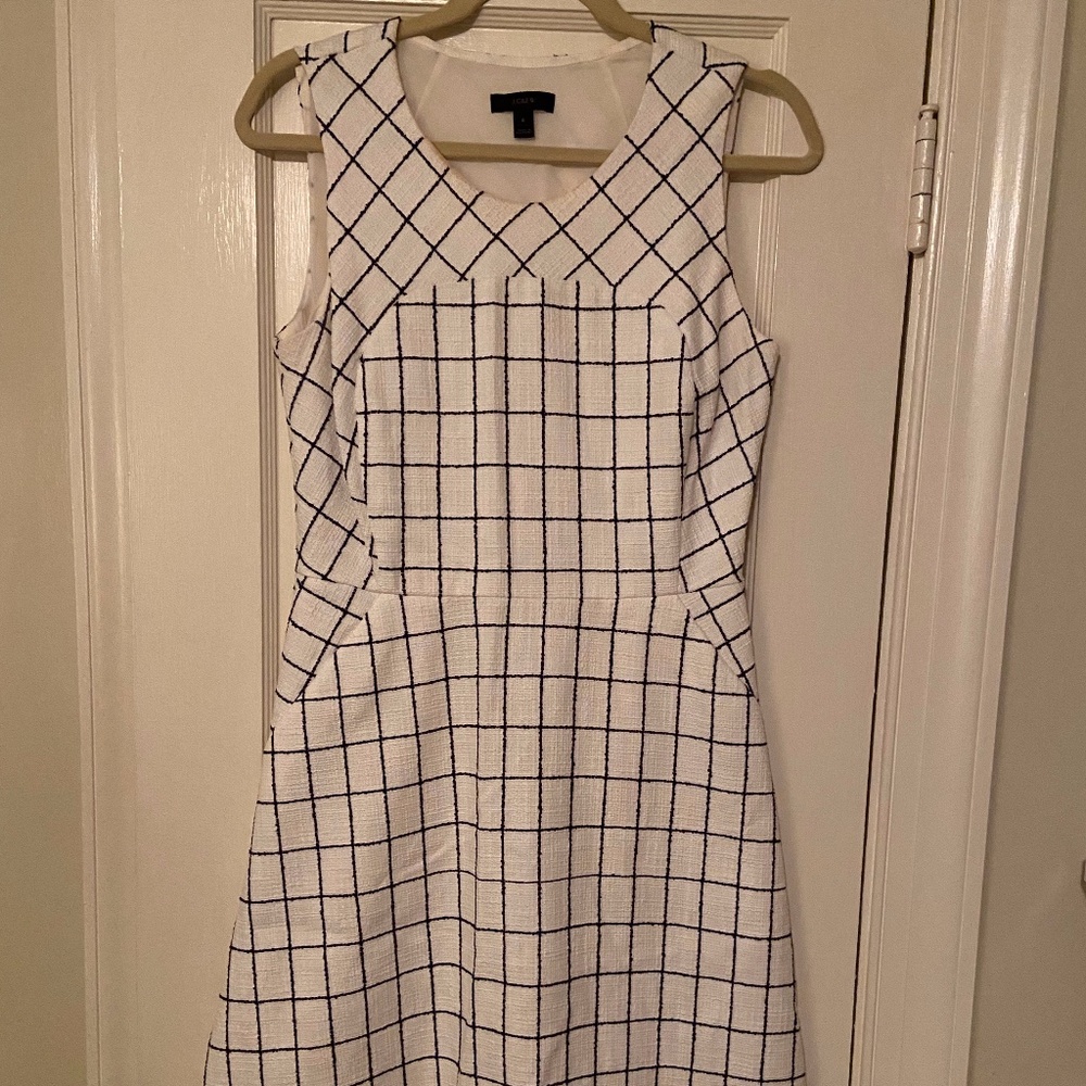 J Crew Windowpane Mini Dress